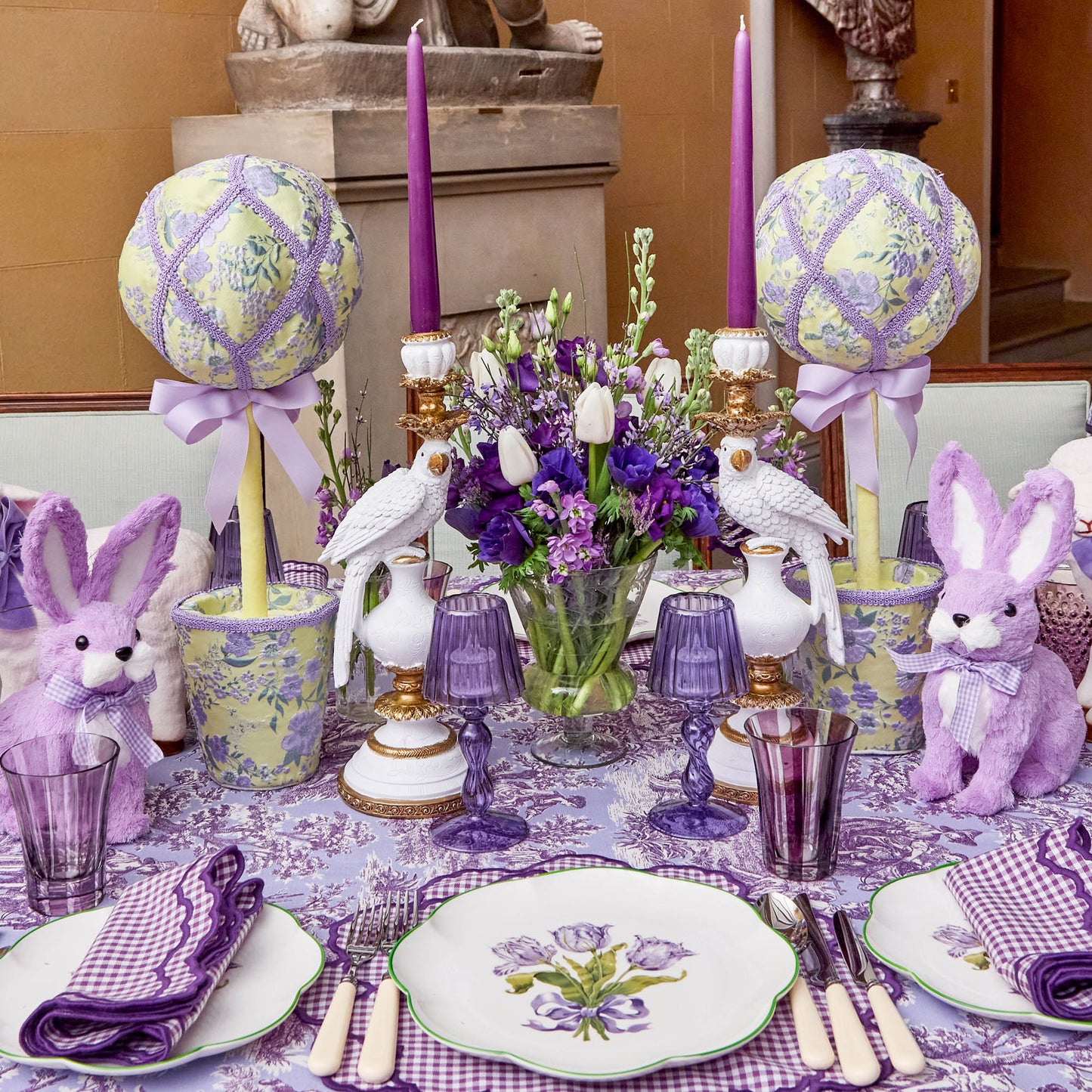 Candele viola (set da 8)