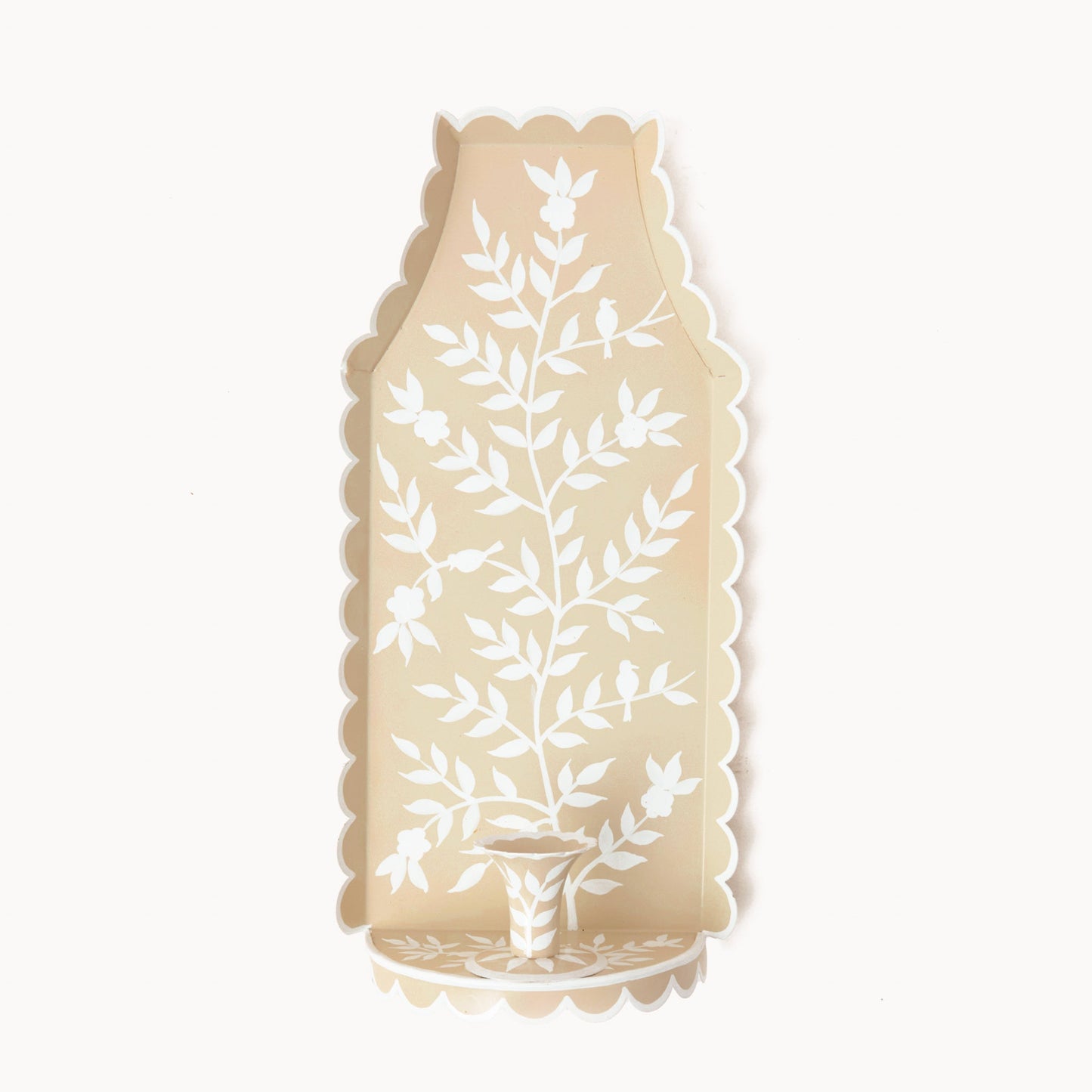 Applique per candela in stucco cinese Tole
