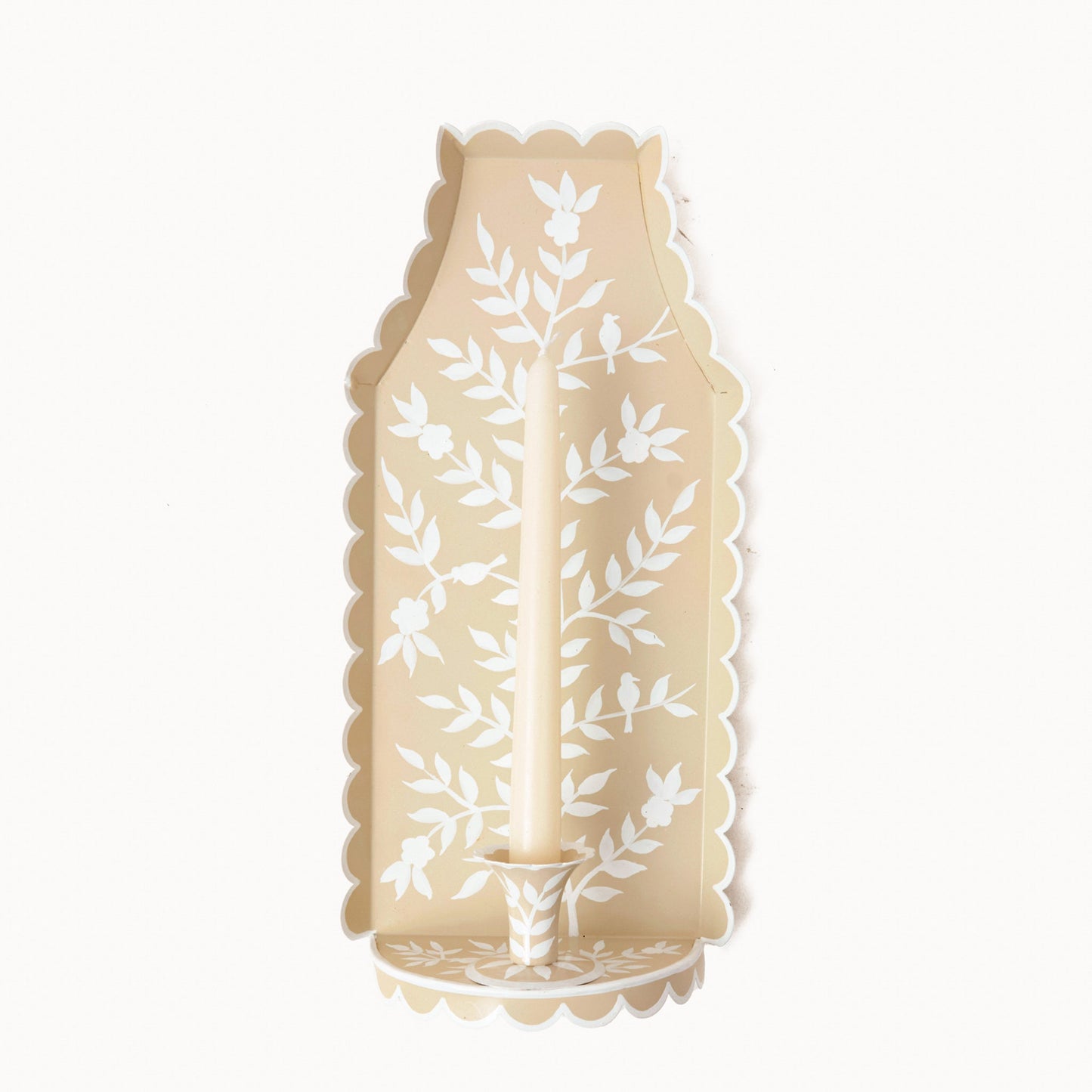 Applique per candela in stucco cinese Tole