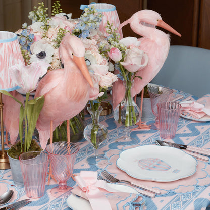 Tovaglia Ikat rosa e blu