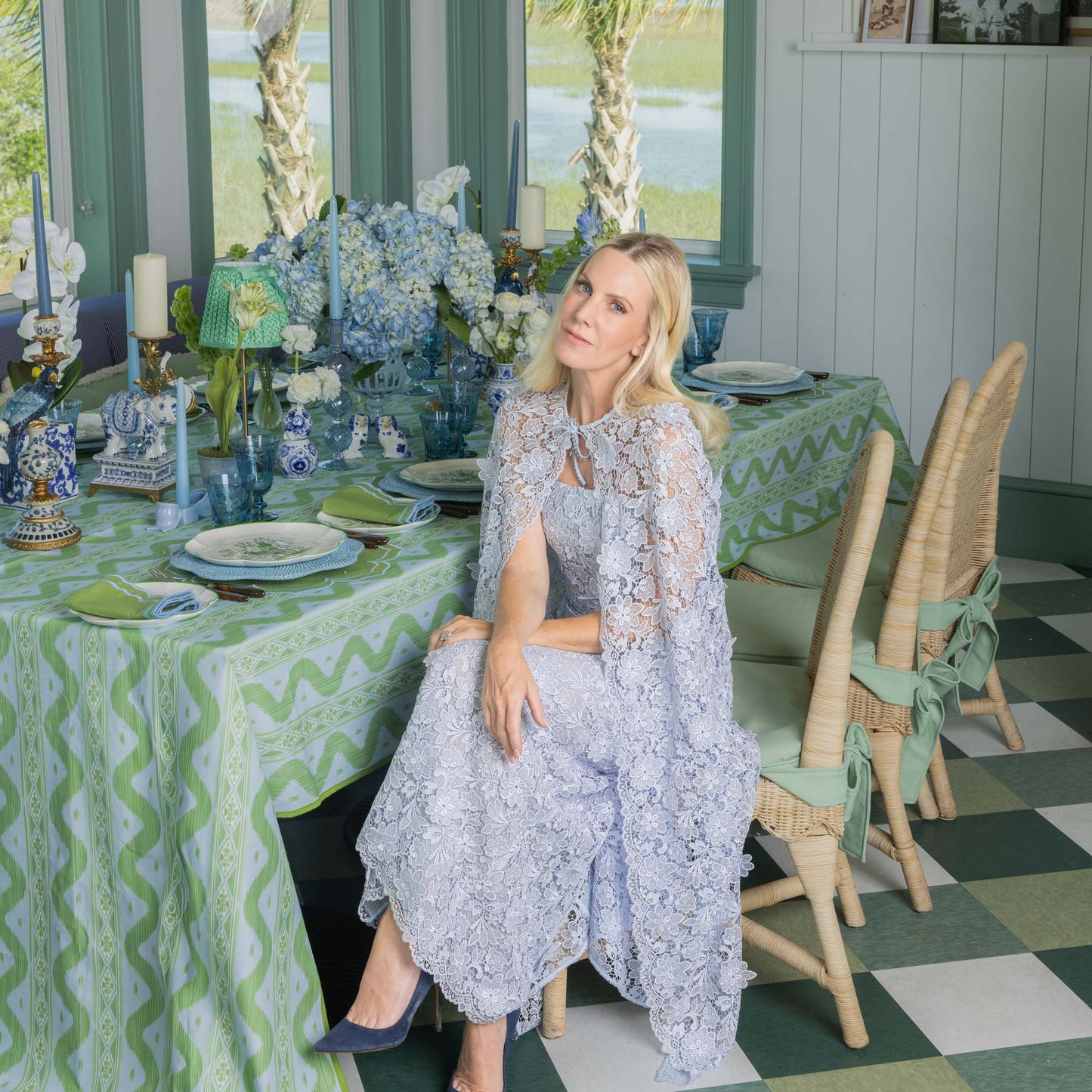 Set di candele Camille Azure (blu)