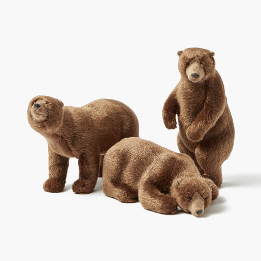 Grandi orsi bruni alpini (set di 3)