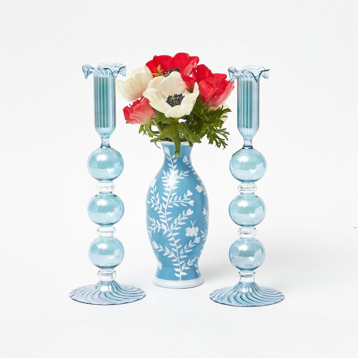 Portacandele Eden Blue (coppia)