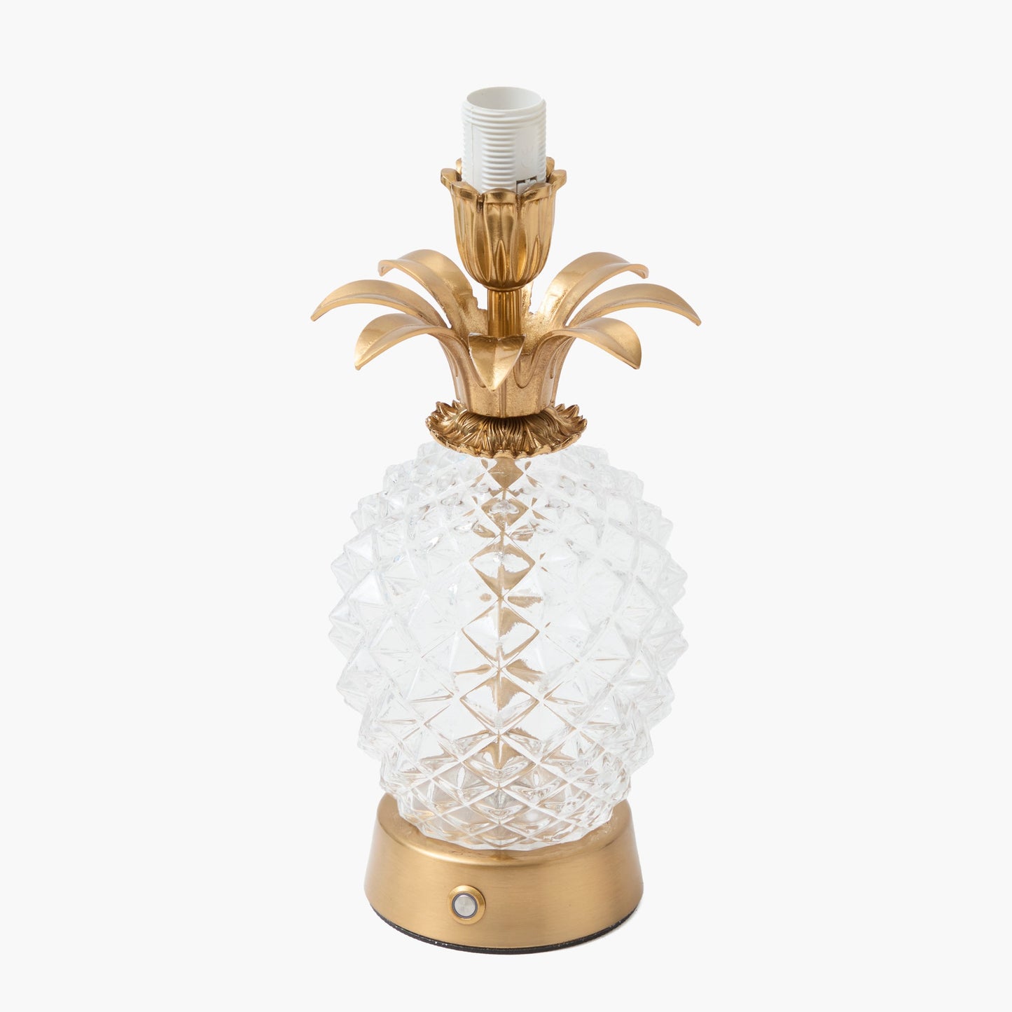 Lampada ricaricabile a forma di ananas in vetro