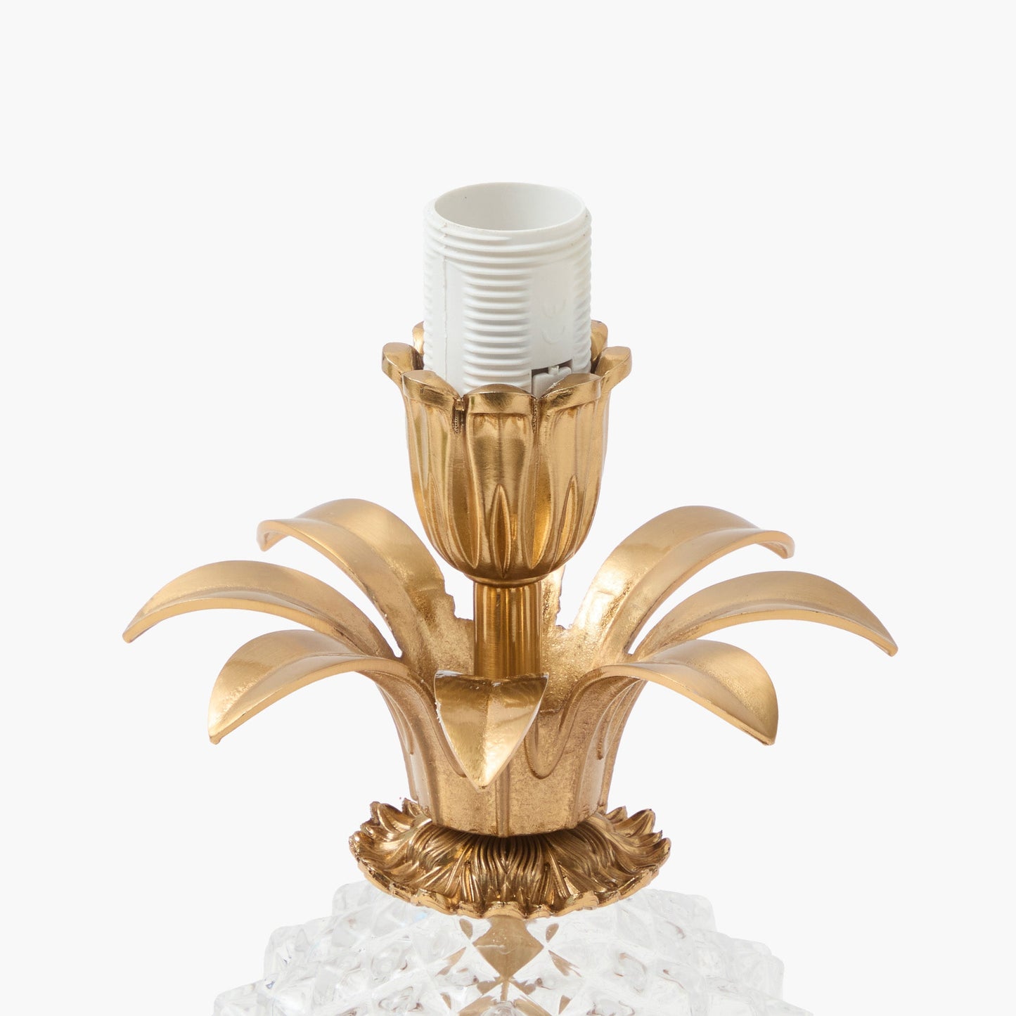 Lampada ricaricabile a forma di ananas in vetro