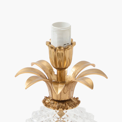 Lampada ricaricabile a forma di ananas in vetro