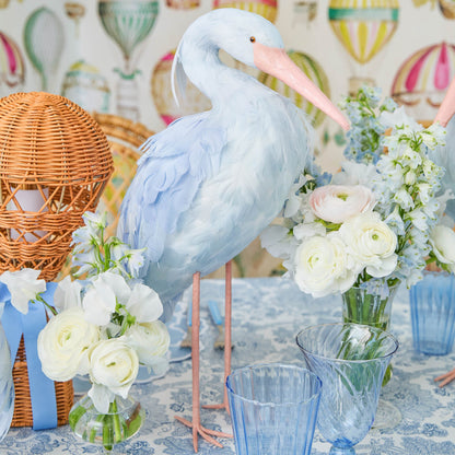 Cicogna Saskia blu (coppia) - 44 cm