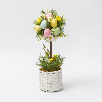 Albero di uova di Pasqua in vaso (coppia)