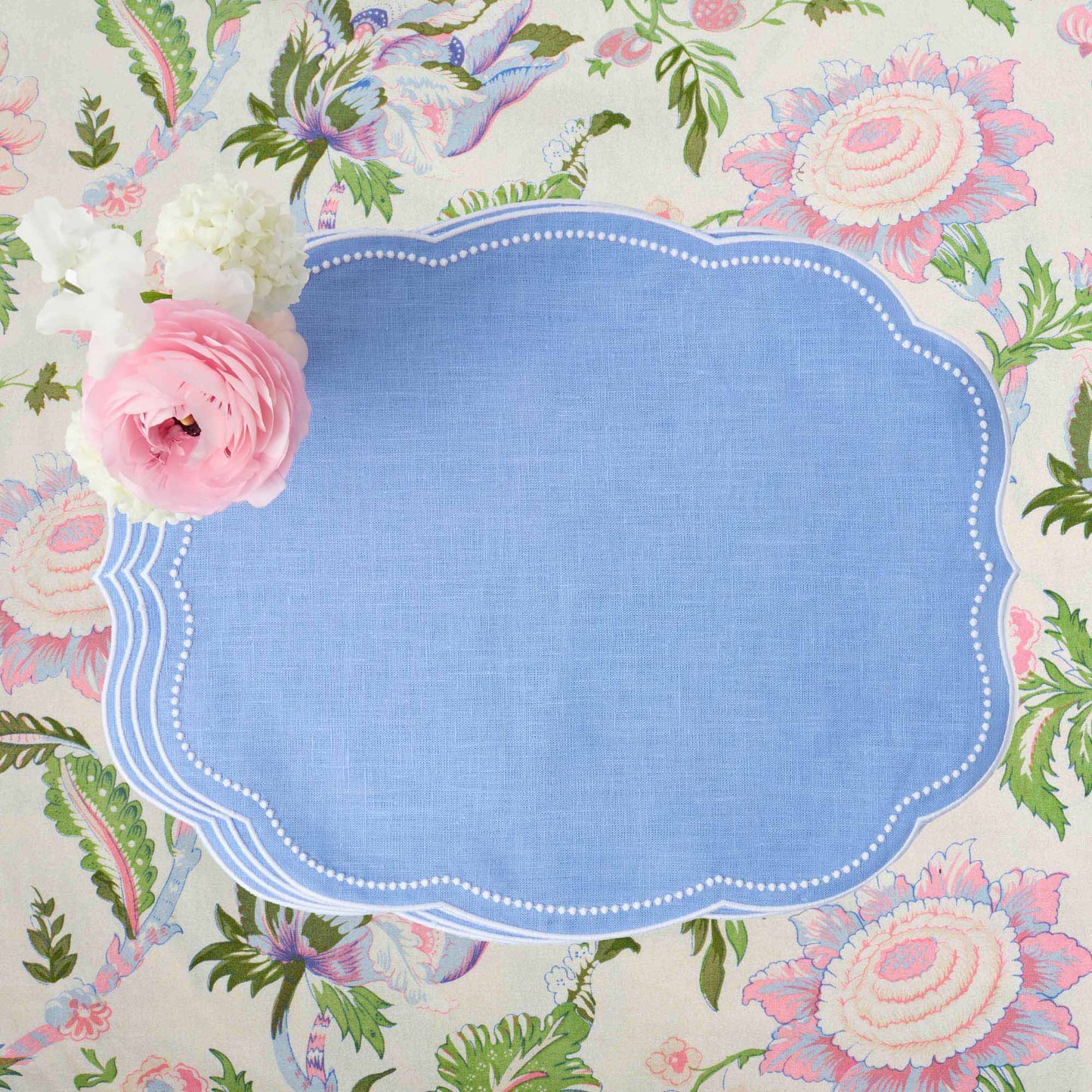 Tovagliette in lino Eloise Periwinkle (set da 4)