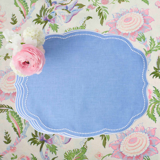 Tovagliette in lino Eloise Periwinkle (set da 4)