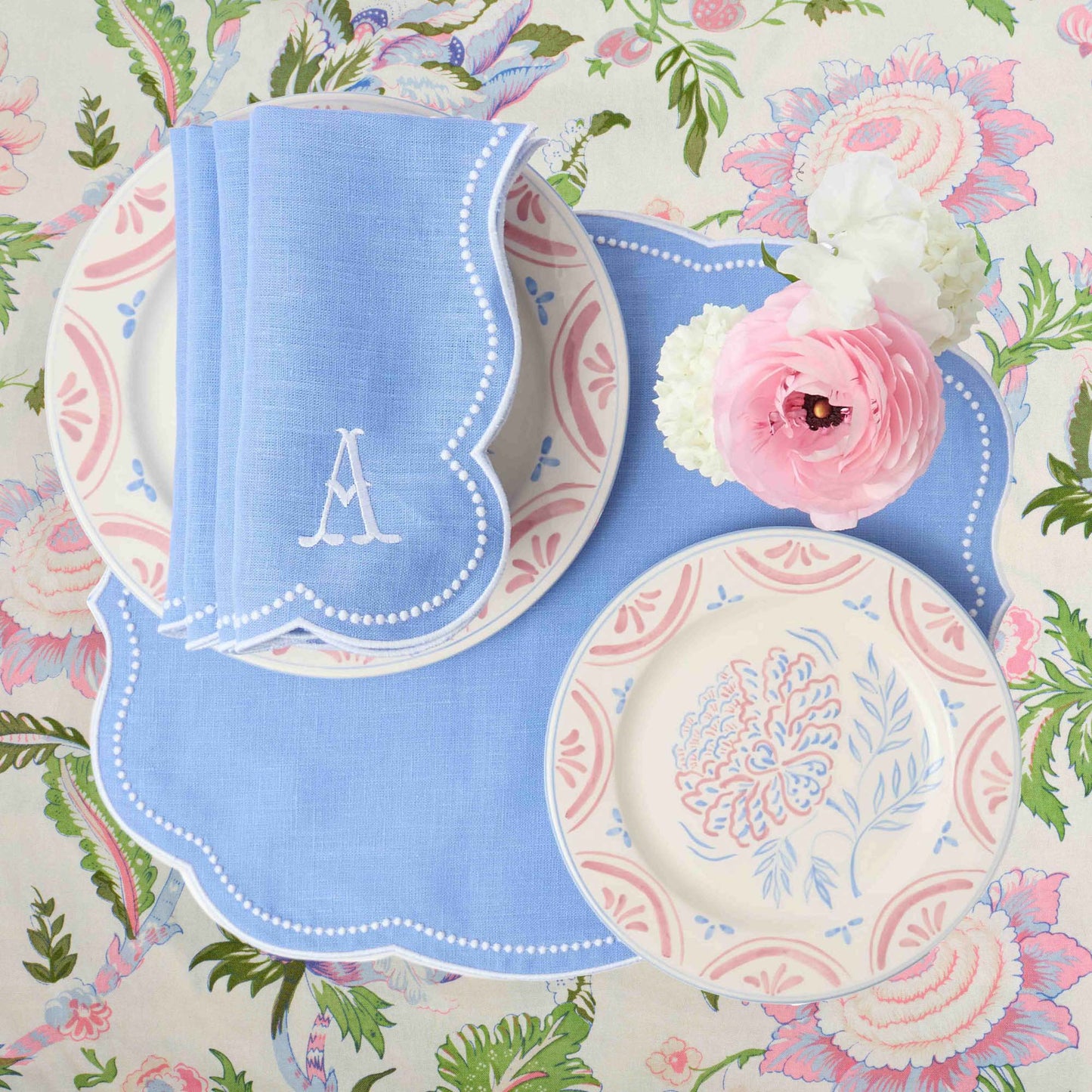 Tovagliette in lino Eloise Periwinkle (set da 4)