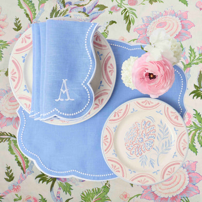 Tovaglioli di lino Eloise Periwinkle (set da 4)