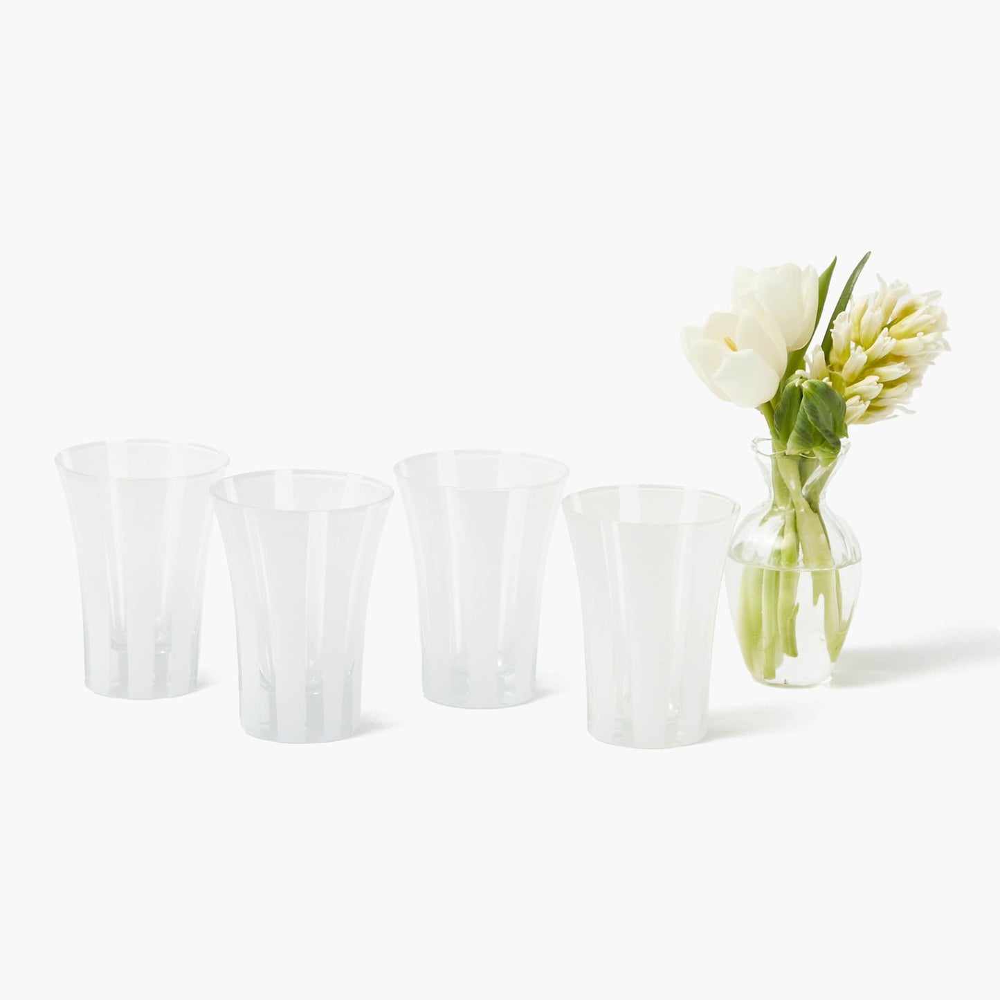 Bicchieri Positano bianchi (set da 4)