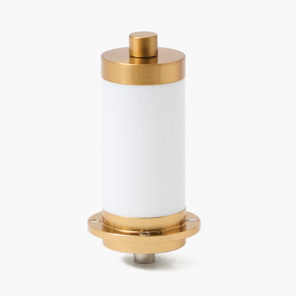 Lampada da parete doppia ricaricabile a quattro foglie con paralumi color crema (14 cm)