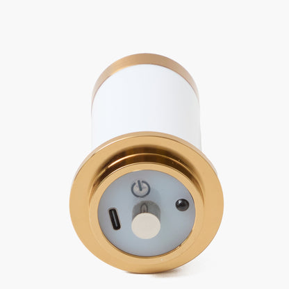 Lampada da parete ricaricabile a quattro foglie con paralume color crema (14 cm)