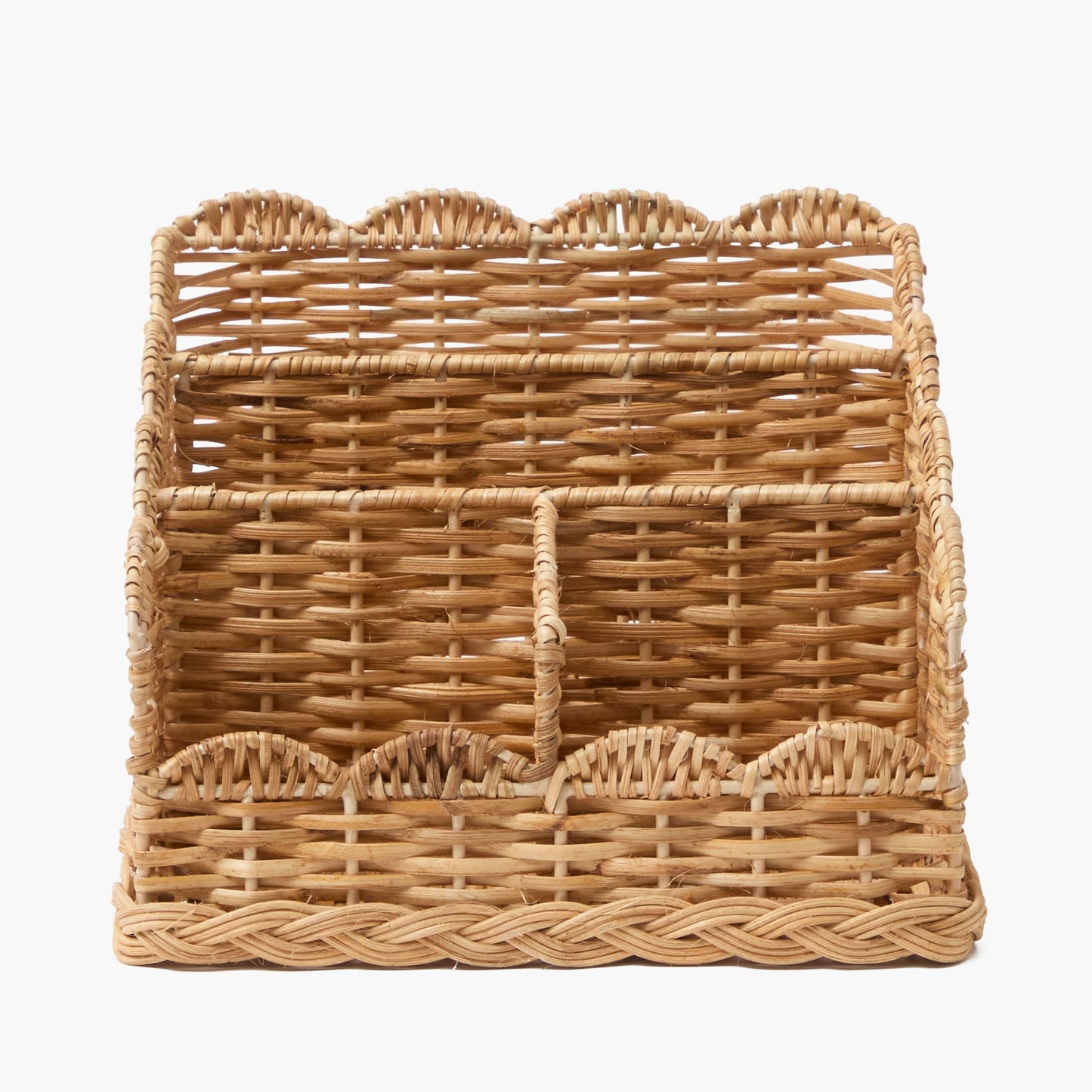 Porta lettere intrecciato in rattan
