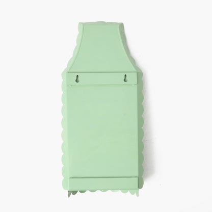 Applique per candela in stile cinese verde Tole