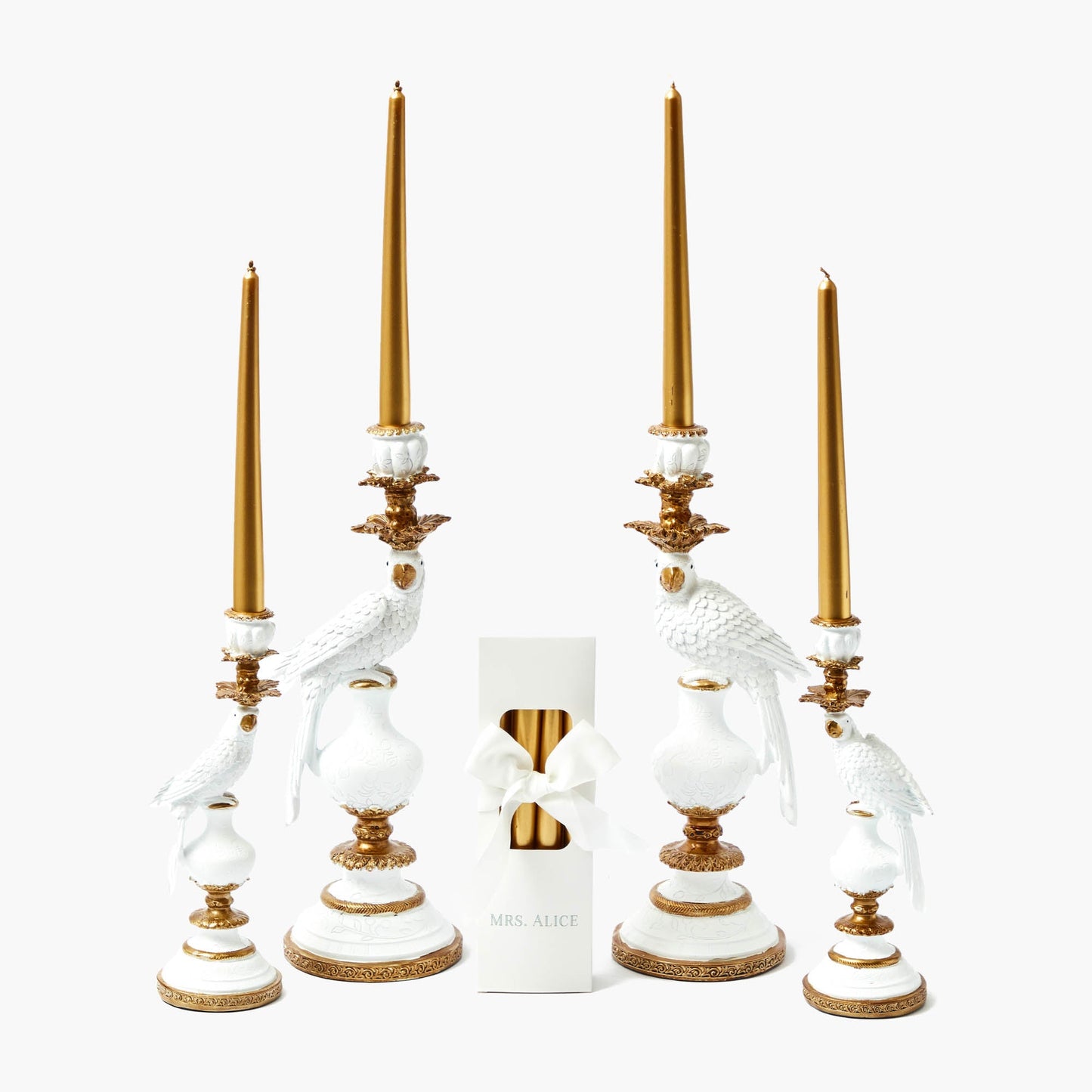 Candele color oro intenso (set da 8)
