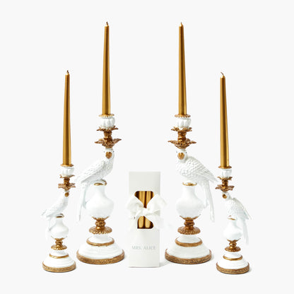 Candele color oro intenso (set da 8)