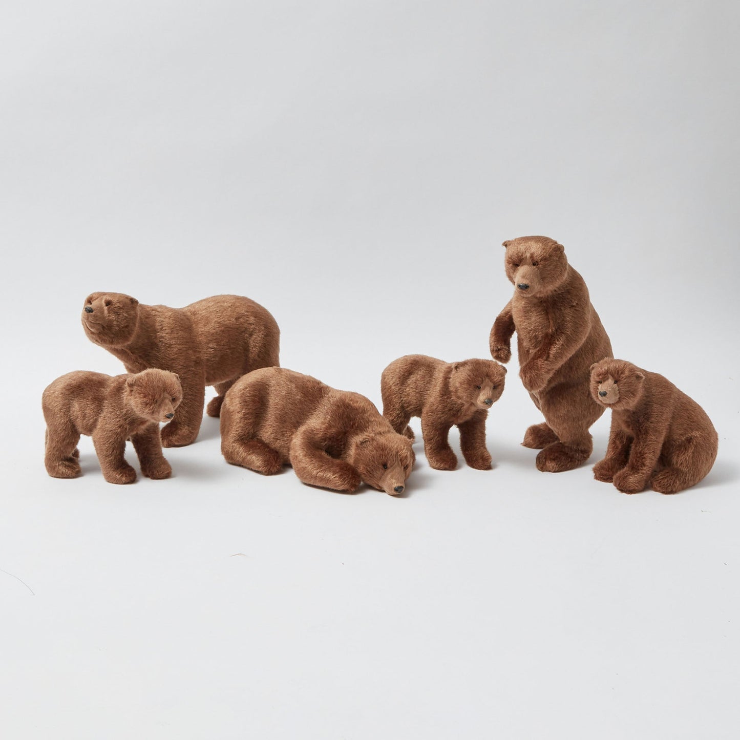 Grandi orsi bruni alpini (set di 3)