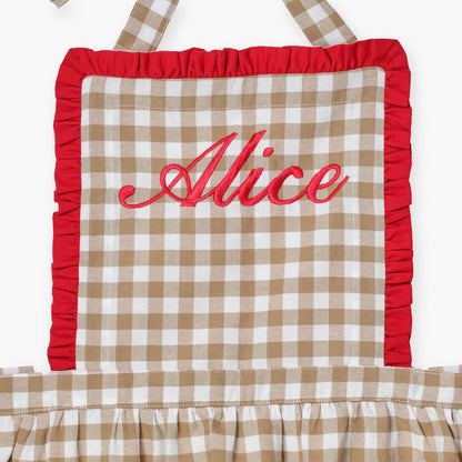 Rossina Putty Gingham e grembiule rosso