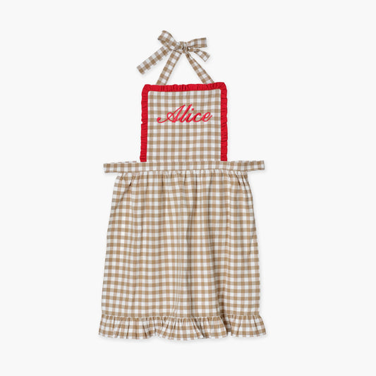 Rossina Putty Gingham e grembiule rosso