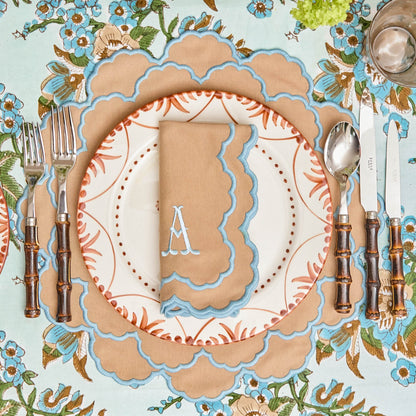 Tovagliette e tovaglioli Lily Sand &amp; Blue (set da 4)