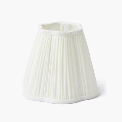 Paralume plissettato color crema (18 cm)