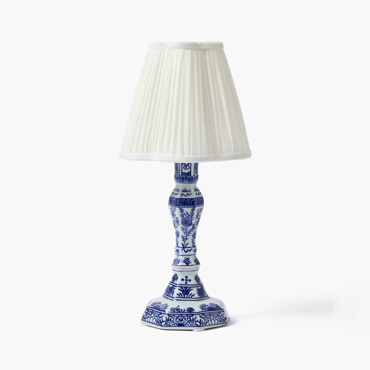 Lampada ricaricabile Serena Chinoiserie con paralume color crema (18 cm)