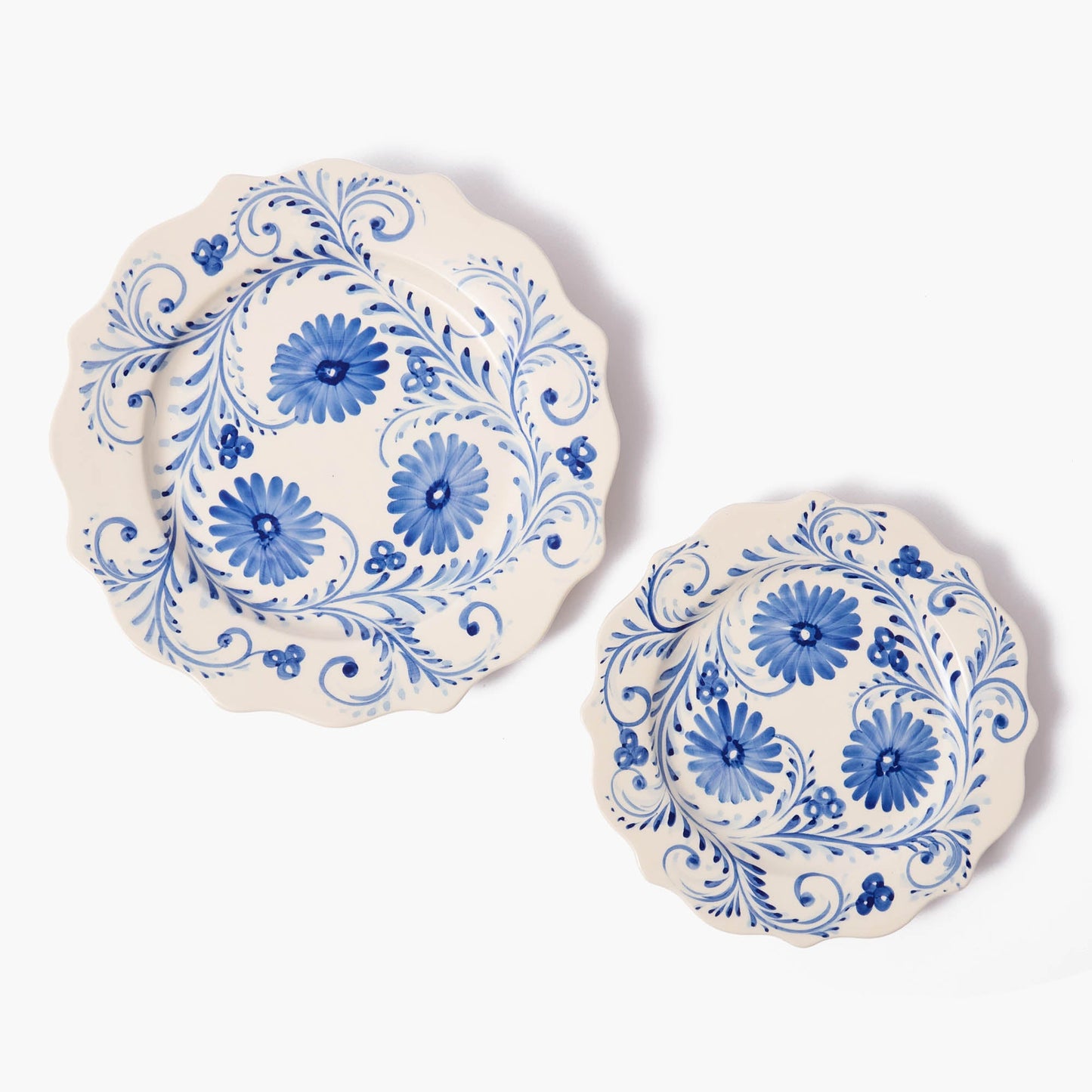 Piattini per antipasti Blue Flowers (set da 4)