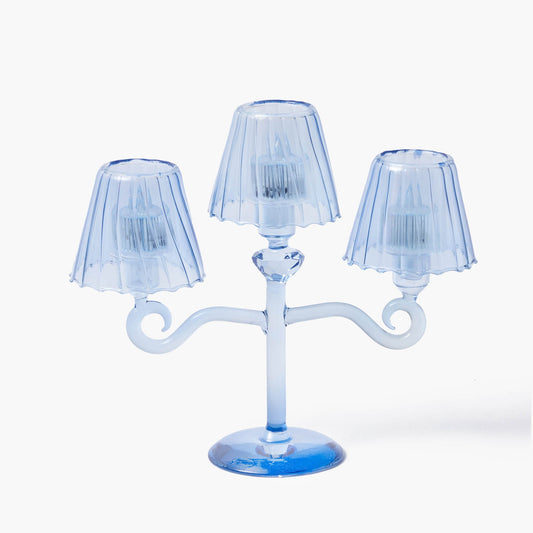Candelabro Tealight Lanterna Blu