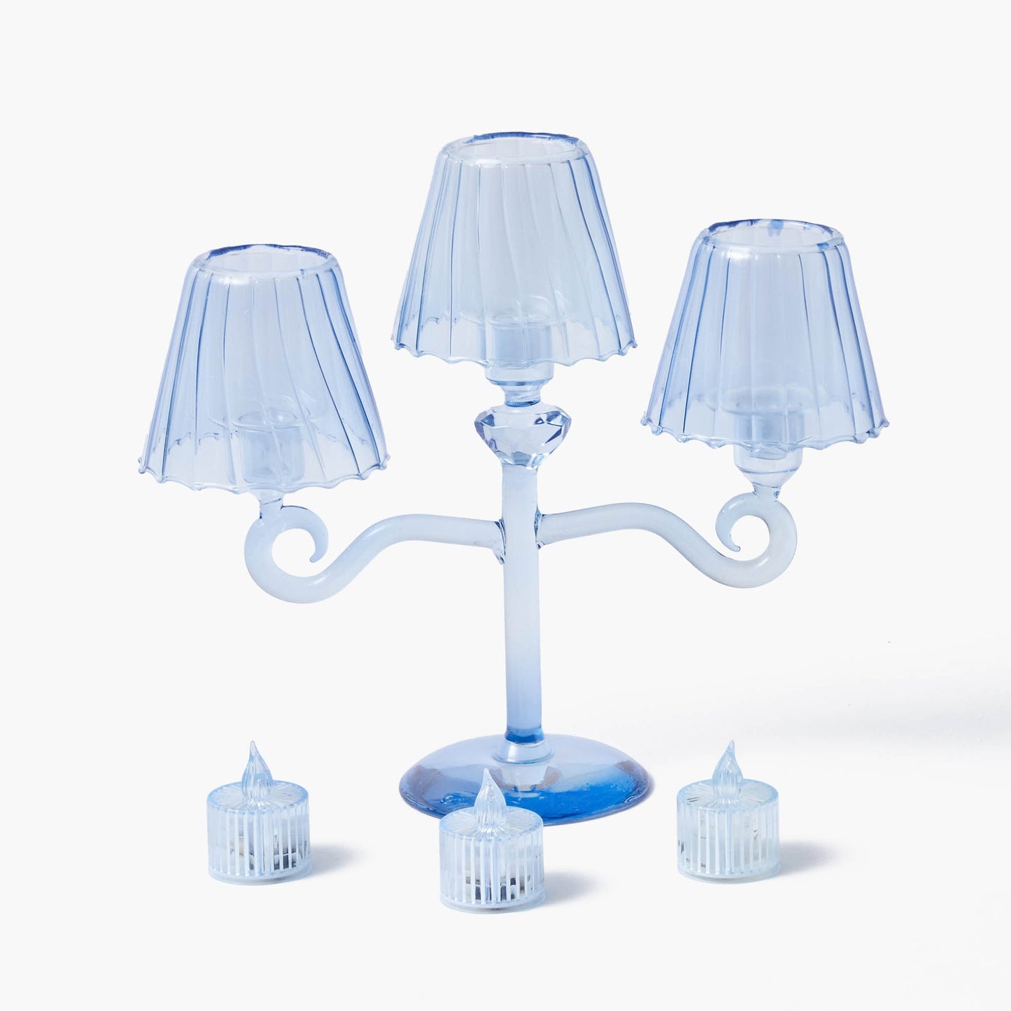 Candelabro Tealight Lanterna Blu