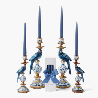 Set di candele Blue Parrot (blu polvere)