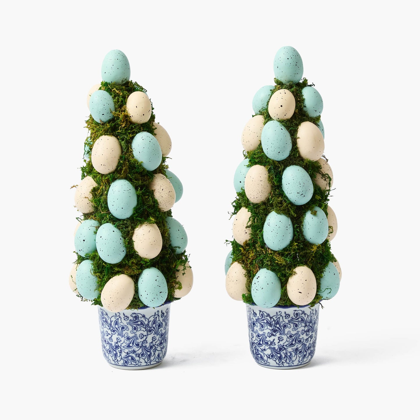 Albero di uova di Pasqua in vaso stile cinese (coppia)