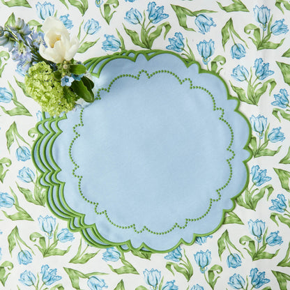 Tovagliette Mariana blu e verdi (set da 4)