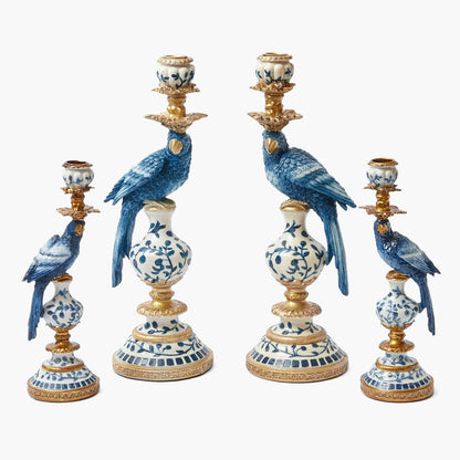 Set di candele Blue Parrot (blu polvere)