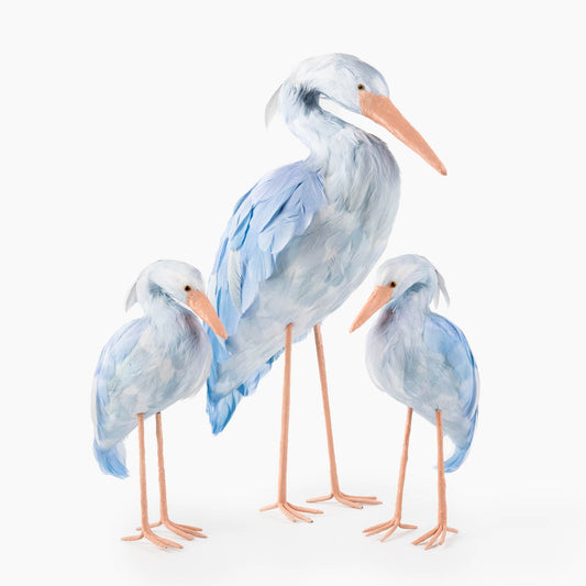 Famiglia di cicogne Saskia blu