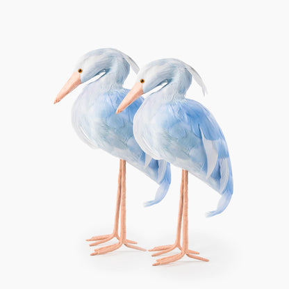 Cicogna Saskia blu (coppia) - 25 cm