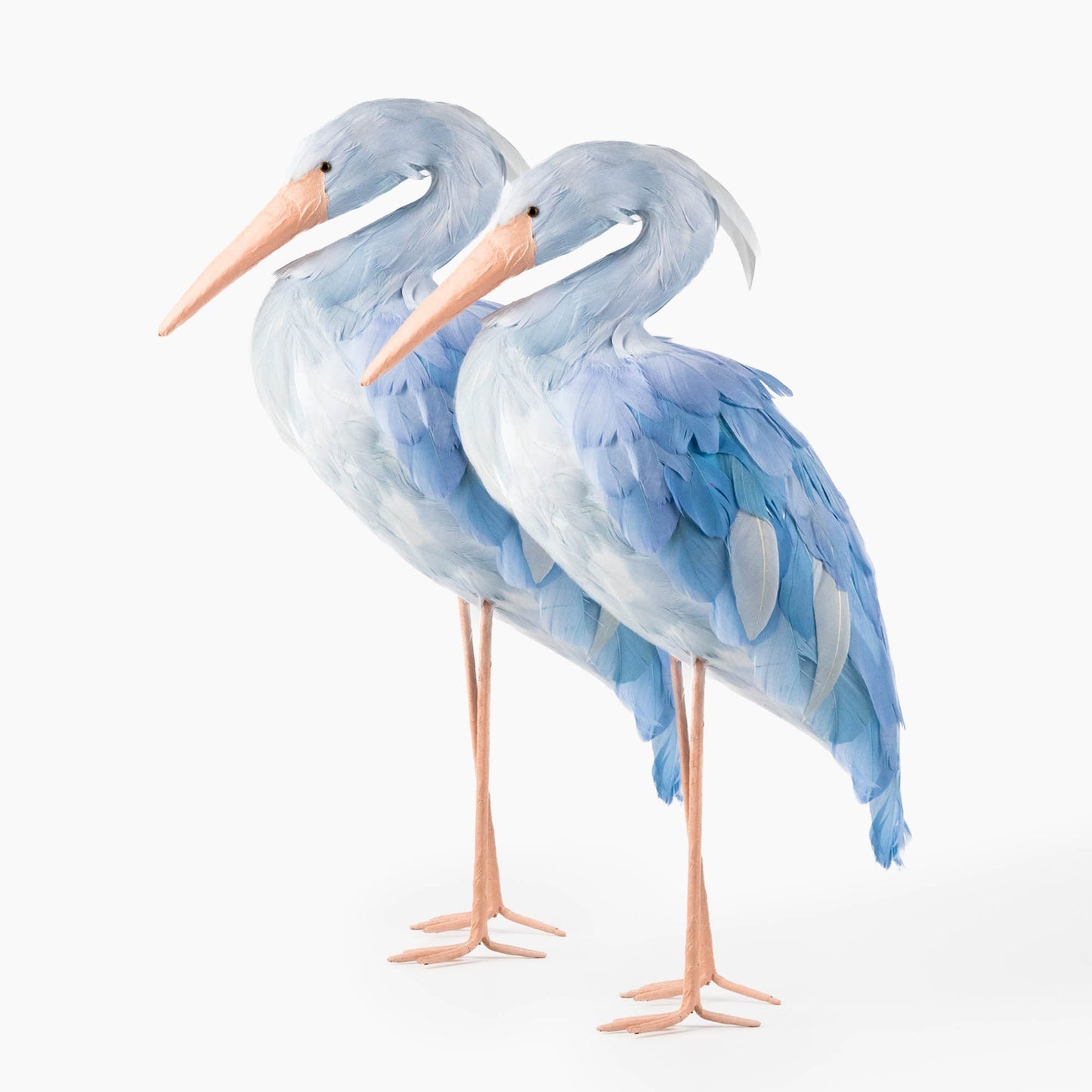 Cicogna Saskia blu (coppia) - 44 cm