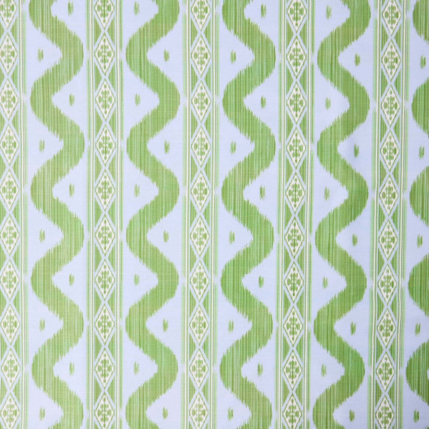 Tovaglia Ikat blu e verde