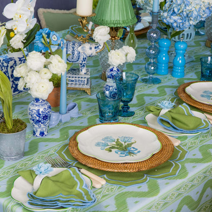 Set sale e pepe laccato blu