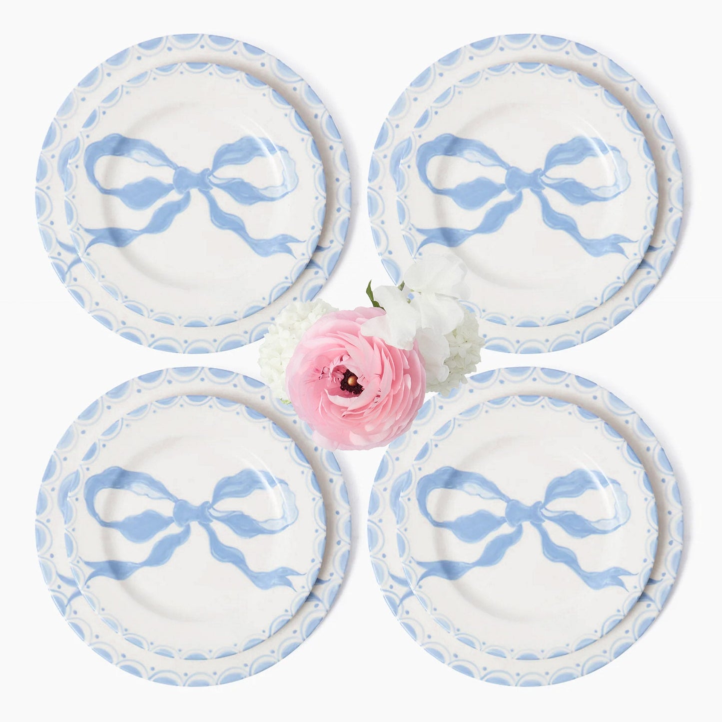Piatti da portata e da antipasto Marilyn Blue Bow (set da 8)