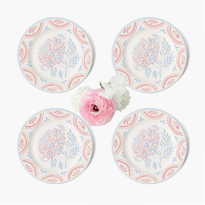 Piattini per antipasti floreali Eliza (set da 4)