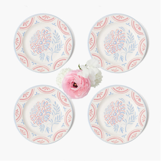 Piattini per antipasti floreali Eliza (set da 4)