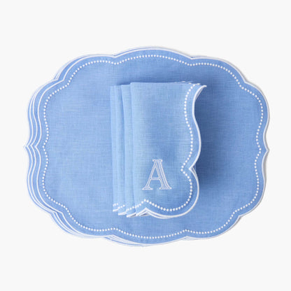 Tovagliette in lino Eloise Periwinkle (set da 4)