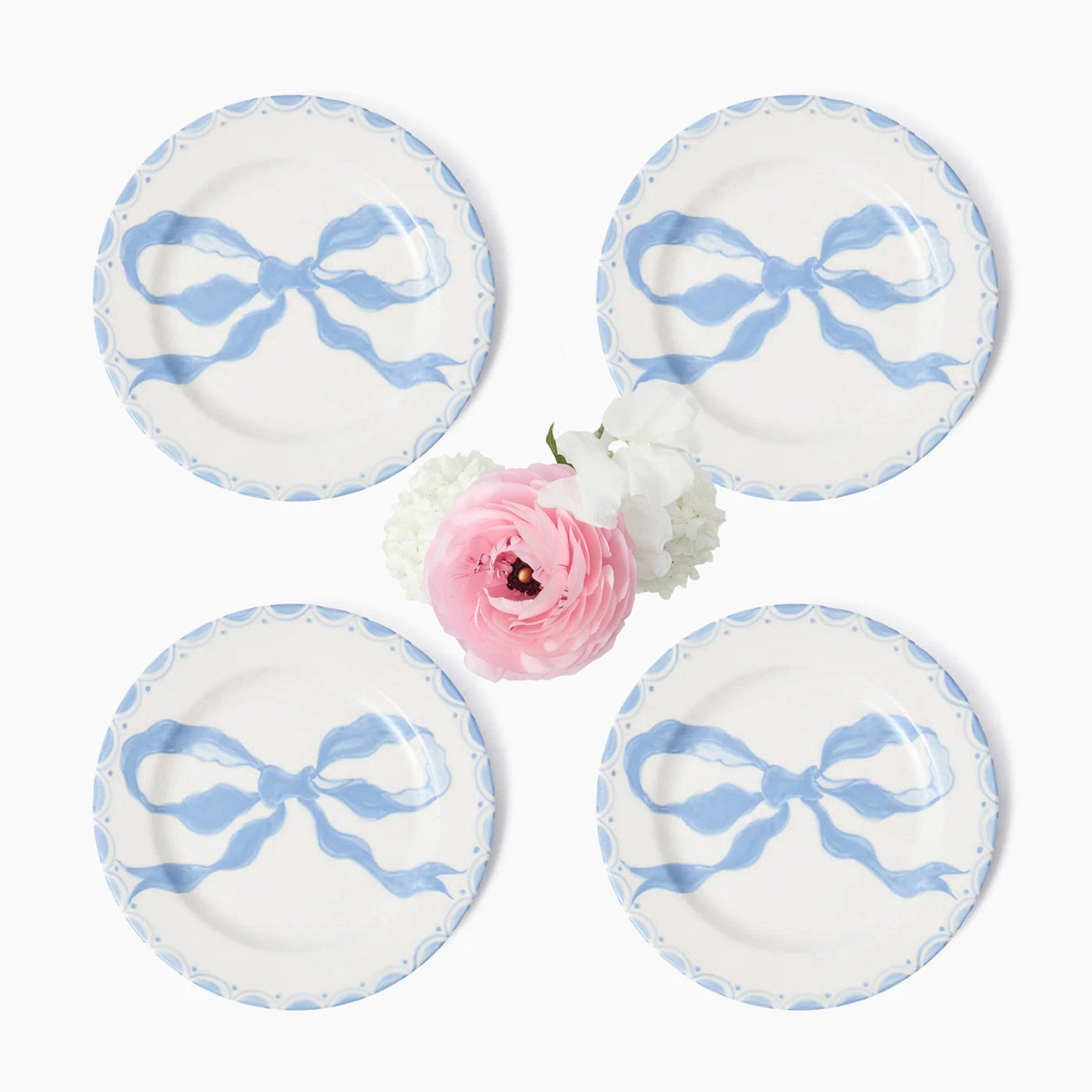Piatti iniziali Marilyn Blue Bow (set da 4)
