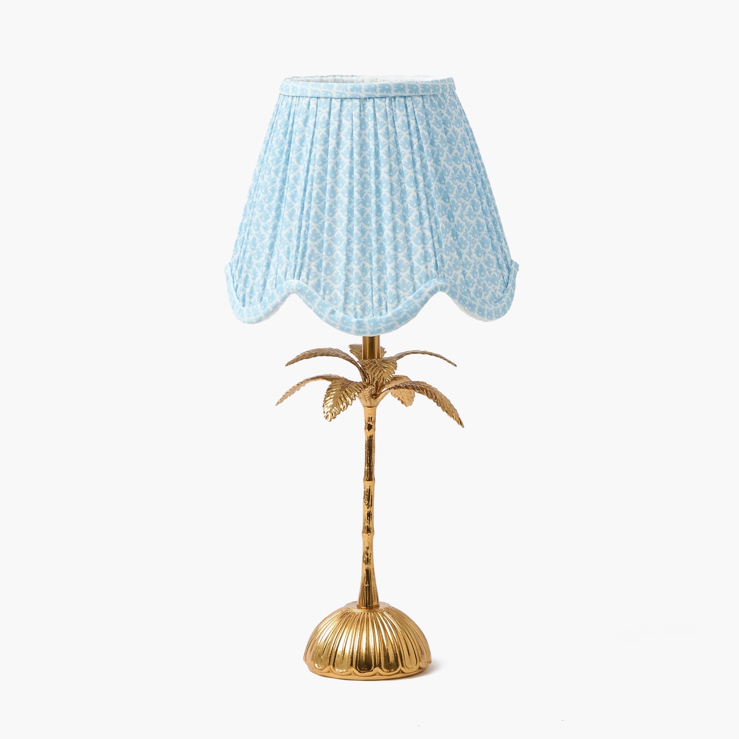 Paralume smerlato profondo Soft Blue Lotus (18 cm)