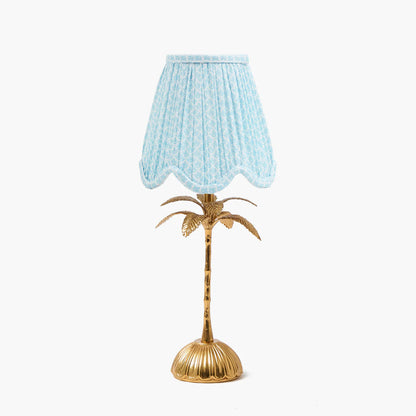 Paralume smerlato profondo Soft Blue Lotus (14 cm)