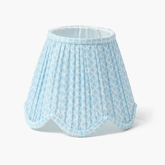 Paralume smerlato profondo Soft Blue Lotus (18 cm)