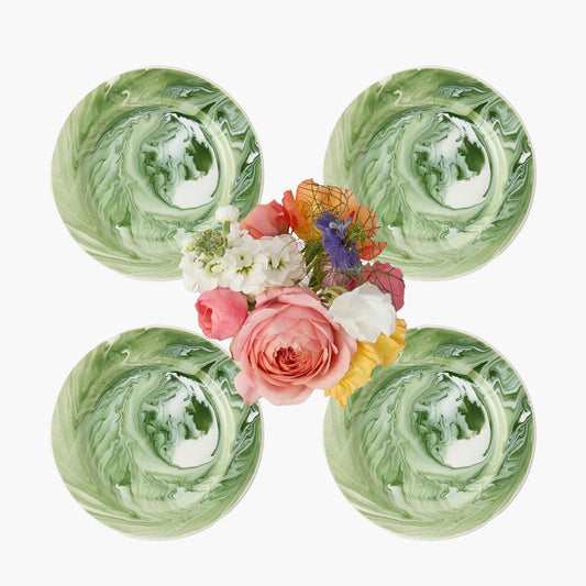 Piattini antipasto marmorizzati Julia Green (set da 4)